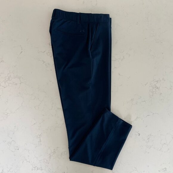 Under Armour Sporty Style # 1357810 Poly Blend Athletic Pants Blue Sz 8 NWOT - Picture 5 of 13